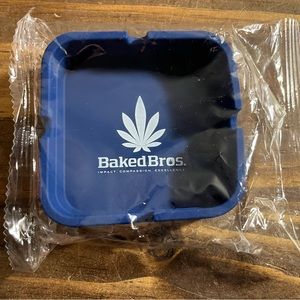 Baked Bros Navy Blue Ash Tray NEW Sealed Giveaway Collectible